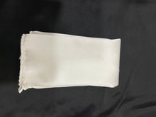 Load image into Gallery viewer, White Hand Rolled Pocket Square Anoush Chohilli
