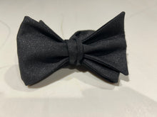 Load image into Gallery viewer, Black Lurex Butterfly Anoush Chohilli Signature Range Bow Tie
