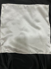 Load image into Gallery viewer, White Hand Rolled Pocket Square Anoush Chohilli
